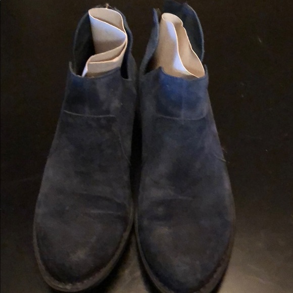 born blue suede boots